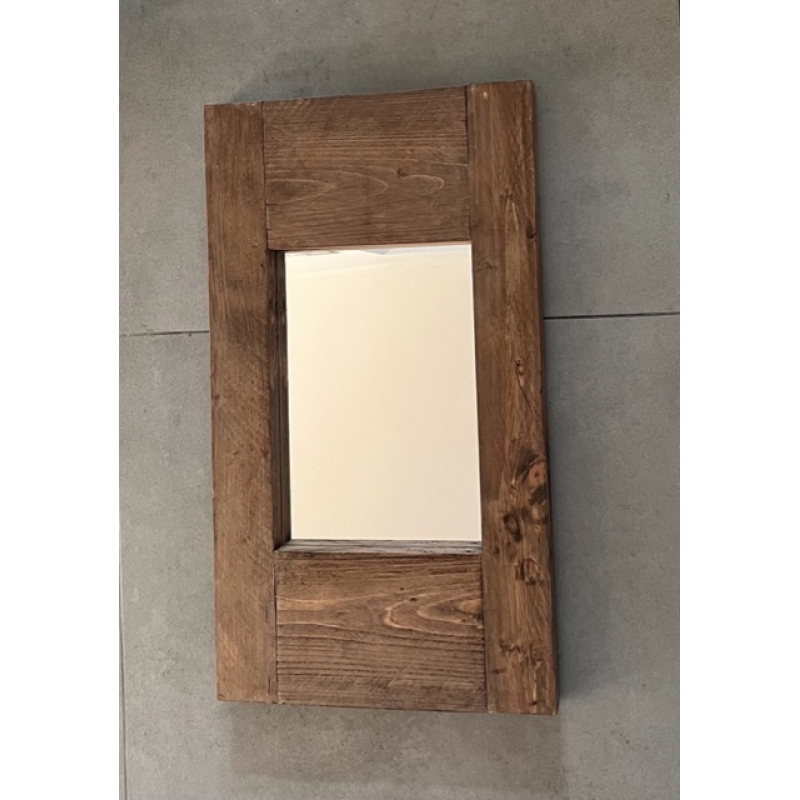 Steigerhouten spiegel 60 cm hoog