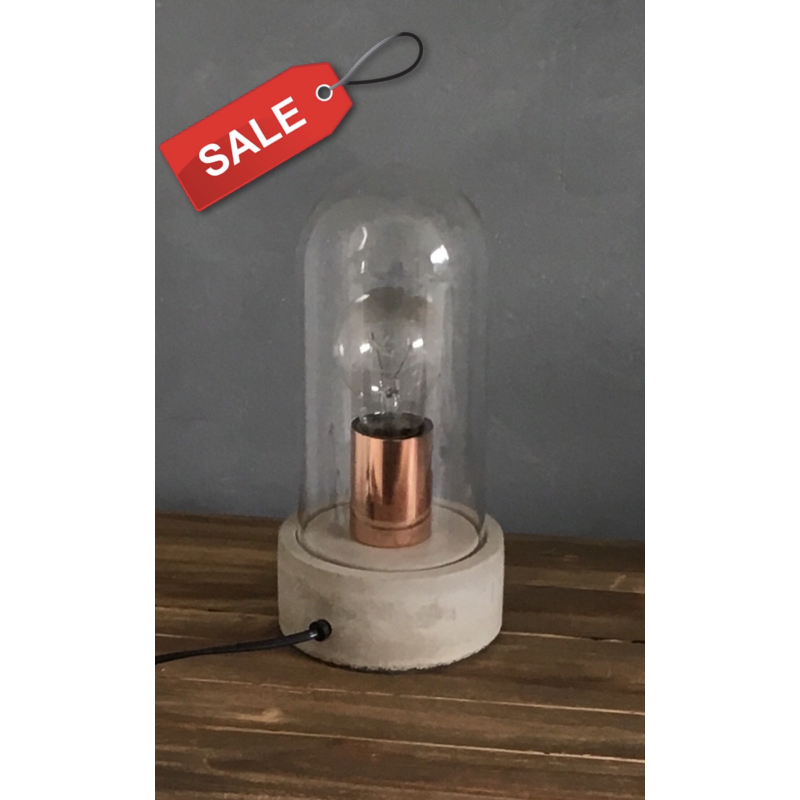 Tafellampje met stolp