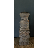 Gietijzeren wandkandelaar.