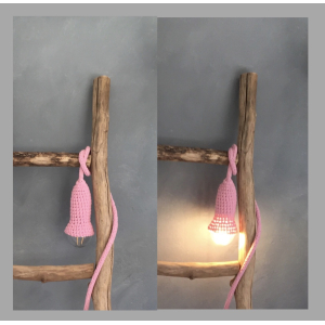 Gehaakt roze lampje