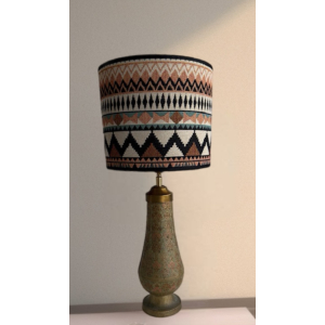 Vaaslamp met handgemaakte kap 01