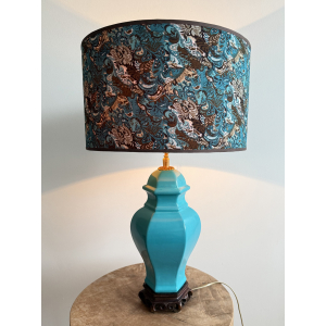 Groen/bruine tafellamp