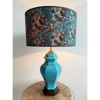 Groen/bruine tafellamp